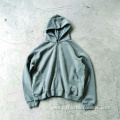 Terry Cotton Puff Printing Oversized Acid Wash Hoodie